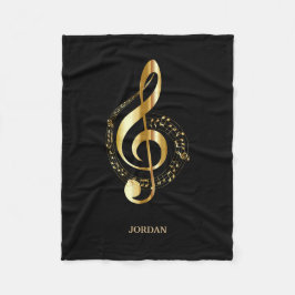 Manta Polar Monogramed Golden Clef