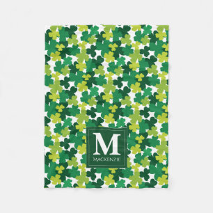 Manta Polar Monogrammed St. Patrick's Day Shamrock
