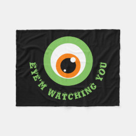 Manta Polar Monster Eye Pun Fleece Blanket