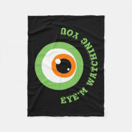 Manta Polar Monster Eye Pun Fleece Blanket