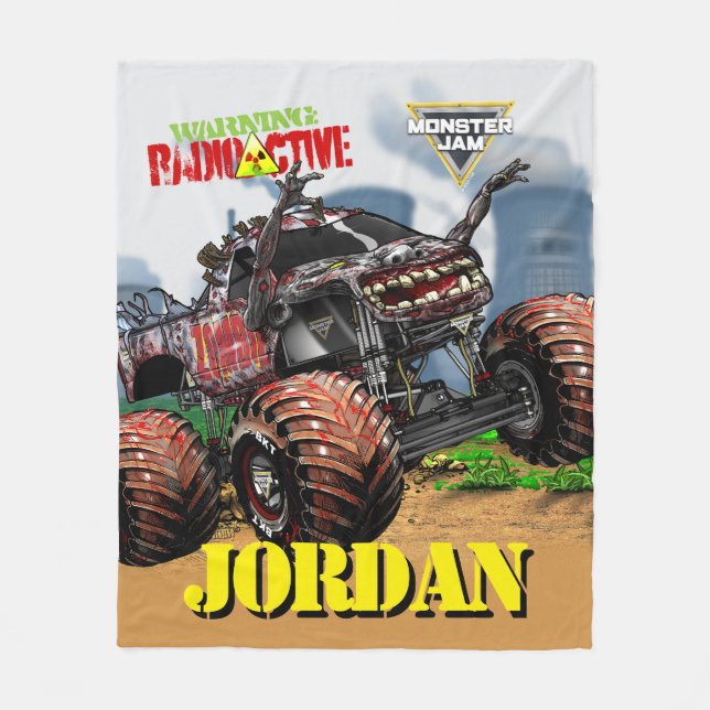Manta Polar Monster Jam Zombie - Personalizado (Anverso)