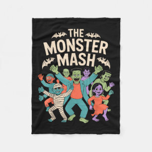 Manta Polar Monster Mash Halloween Dance Fiesta Cute Retro