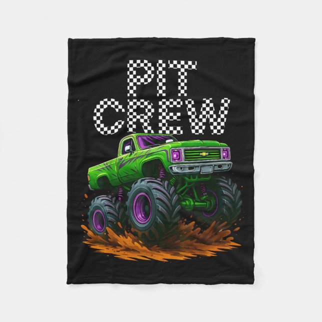 Manta Polar Monster Truck T Crew Family Matching Birthday Part (Anverso)