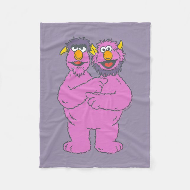 Manta Polar Monstruo de dos cabezas de Sesame Street (Anverso)