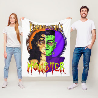 Manta Polar Monstruo de Frankenstein - El horror clásico tira