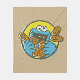 Manta Polar Monstruo de las Galletas Retro