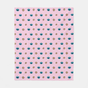 Manta Polar Monstruo de las galletas y galletas patrón rosa