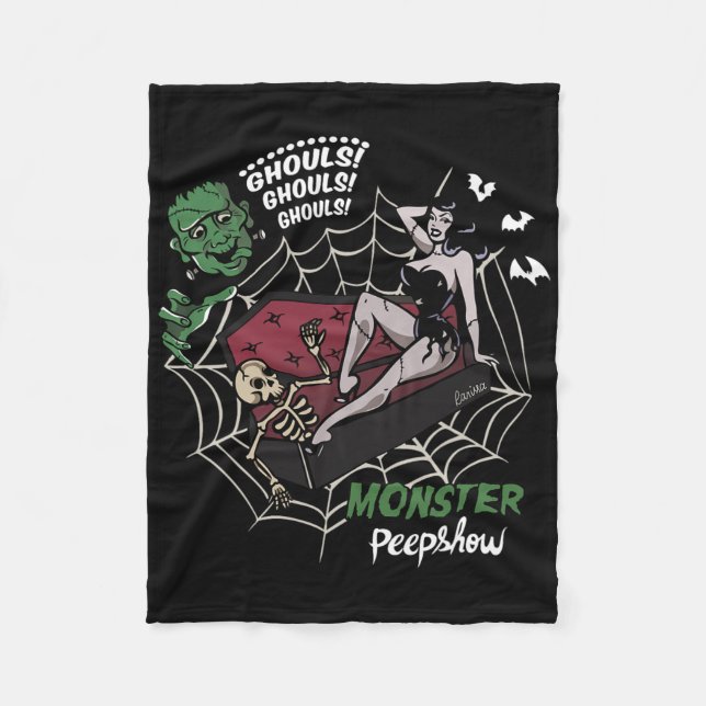 Manta Polar Monstruo Frankenstein Amantes Monster Bunniesh (Anverso)