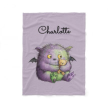 Monstruo Lindo Morado Verde Esponjoso para Niños