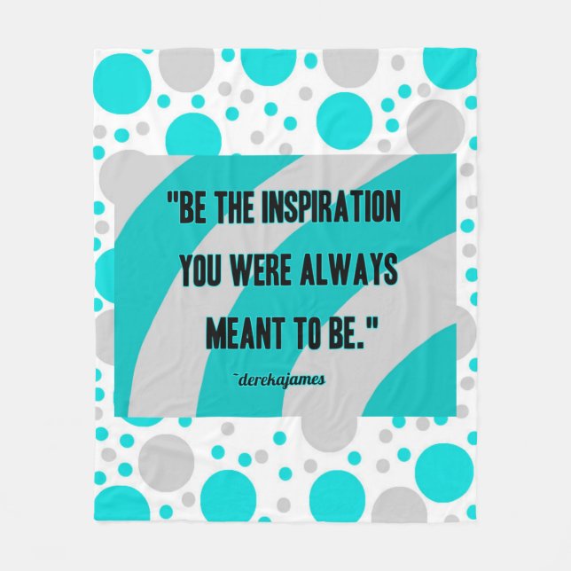 Manta Polar Montaje de hojas de algodón medio inspirado (Anverso)