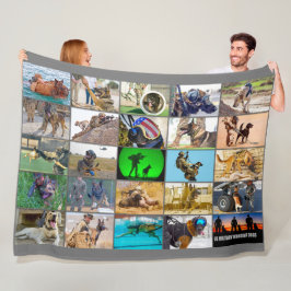 MANTA POLAR "MONTAJE" DE PERROS TRABAJADORES MILITARES DE EE.U