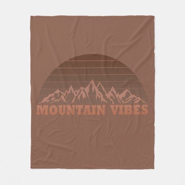 Manta Polar Montaña al aire libre vibes amante del senderismo (Anverso)