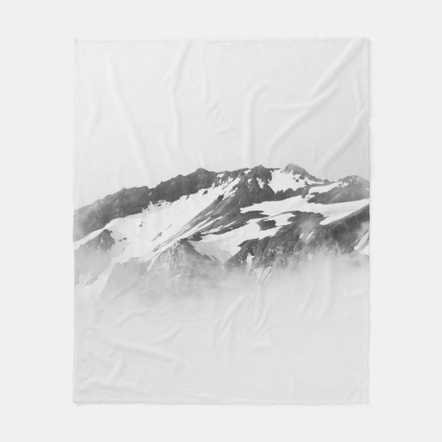 MANTA POLAR MONTAÑA CUBIERTA DE NIEVE (Anverso)