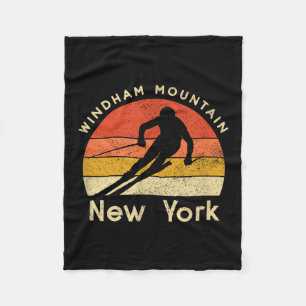 Manta Polar Montaña de esquí de vintage Windham New York