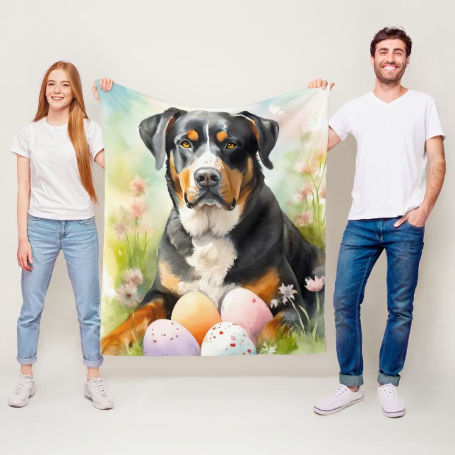 Manta Polar Montaña Suiza Grande con Huevos de Pascua (In situ)