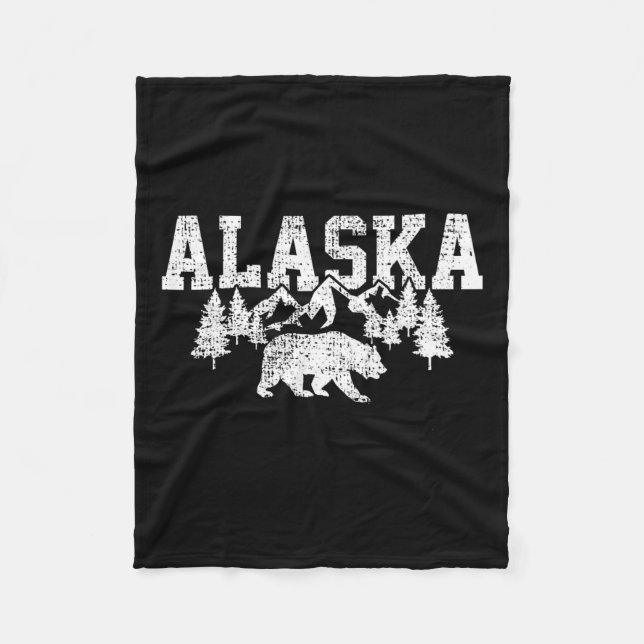 Manta Polar Montañas Alaska Caza Forestal De Eeuu (Anverso)
