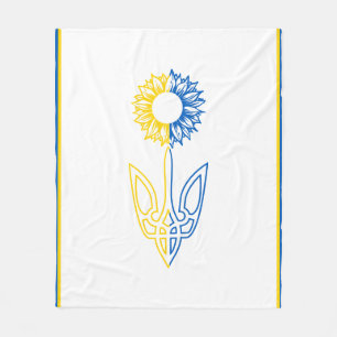 Manta Polar Montañas de girasol de Ucrania
