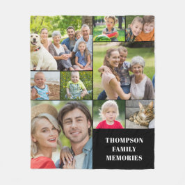 Manta Polar Montañas de nombre de Collage de fotos moderno