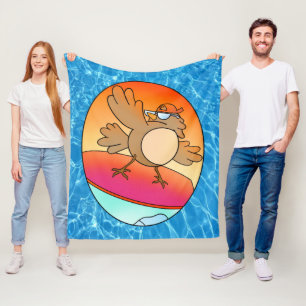 Manta Polar Montañas de verano para surfistas de aves
