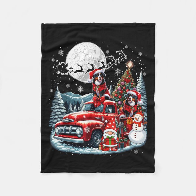 Manta Polar Montañas Gnome Santa Entlebucher Gmas En Grupo En  (Anverso)