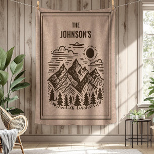 Manta Polar Montañas modernas rústicas personalizadas