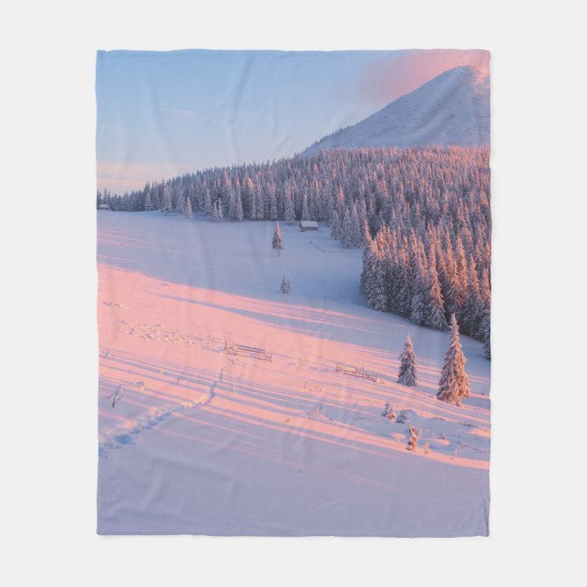 Manta Polar Montañas nevadas (Anverso)