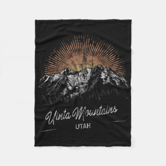 Manta Polar Montañas Uinta Senderismo por la Vintage al aire l