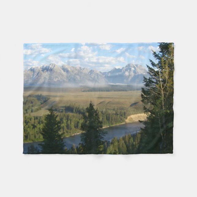 Manta Polar Montañas y río de Jackson Hole (Frente (Horizontal))