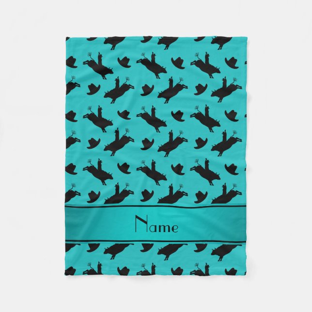 Manta Polar Montar a caballo conocido personalizado del toro (Anverso)