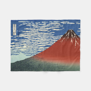 Manta Polar Monte Fuji en clima transparente (Fuji rojo) (Hoku