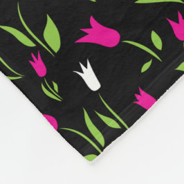 Manta Polar Montones de tulipanes coloridos