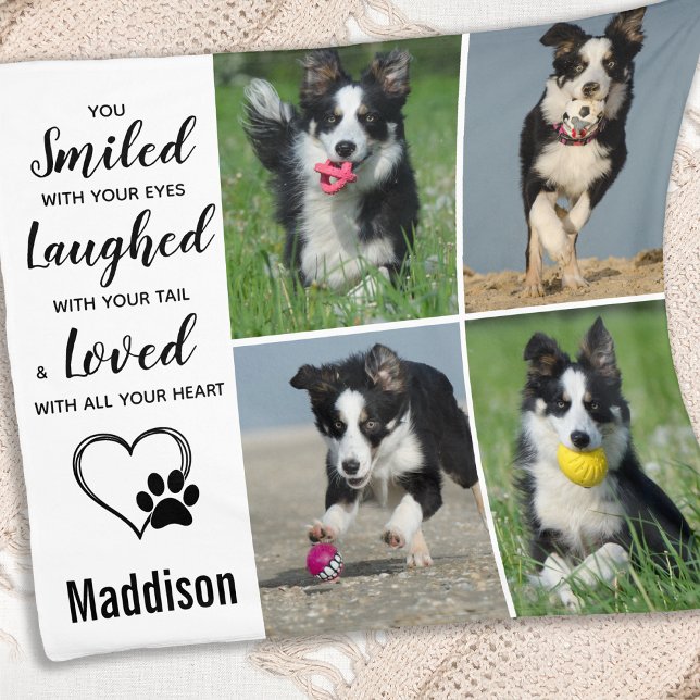 Manta Polar Monumento al Mascota de perro - Collage de fotos d (Subido por el creador)