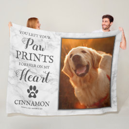 Manta Polar Monumento al perro mascota Keepsake Marble Fleece 