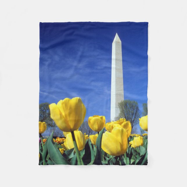 Manta Polar Monumentos | Monumento a Washington en primavera (Anverso)