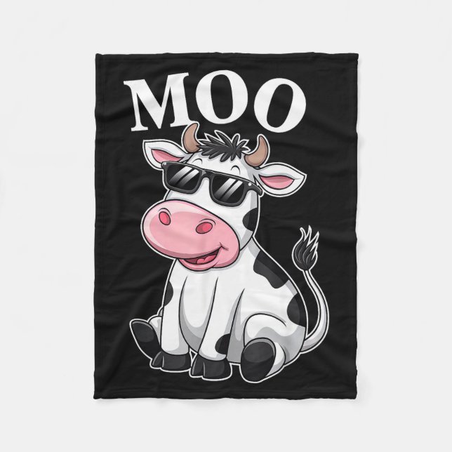 Manta Polar Moo Cow - Funny Farmer Cow For Men Women Kids Boys (Anverso)