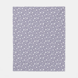 Manta Polar Moon Crater Pattern Fleece Blanet