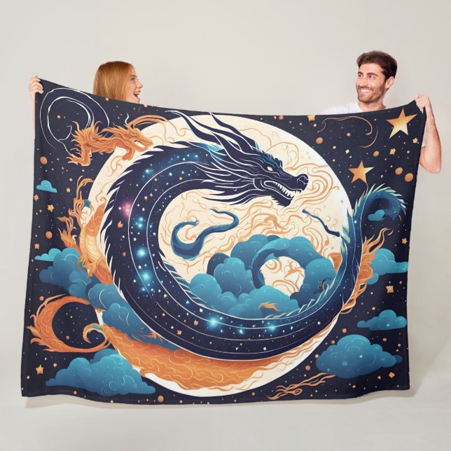 Manta Polar moon dragon blanket (In situ)