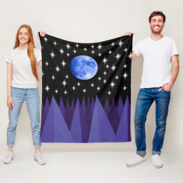 Manta Polar Moon Starlight Fleece Blanket