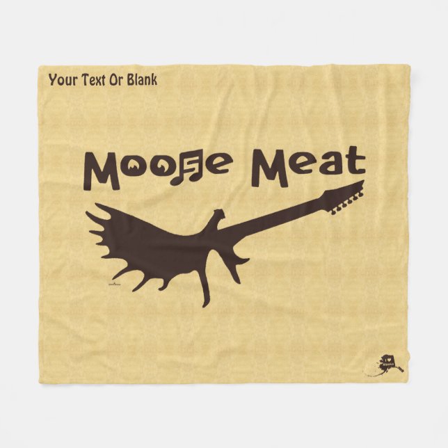 Manta Polar Moose Meat Rock Band Fleece Blanket (Frente (Horizontal))