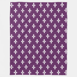 Manta Polar Morado Victoriano Fleur de Lys