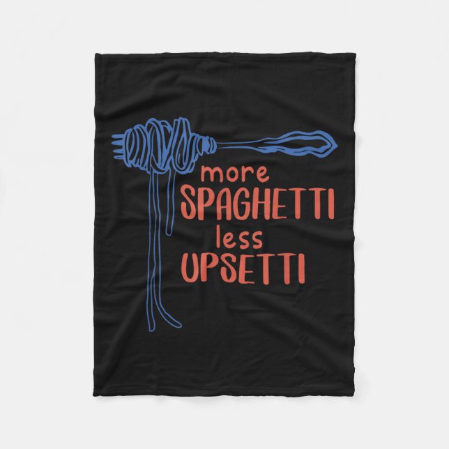 Manta Polar More Spagetti Less Etti Funny Foodie Spaghetti  (Anverso)
