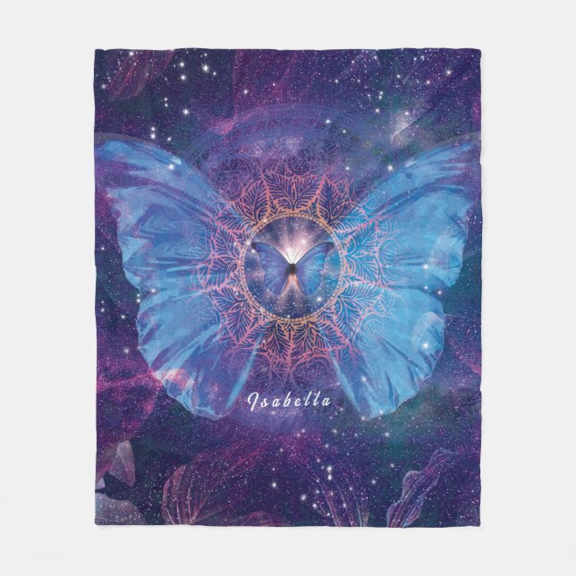 Manta Polar Morfo mariposa / Galaxia Mandala (Anverso)