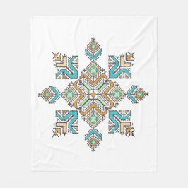 Manta Polar Moroccan Embroidery Star