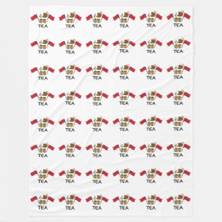 Manta Polar Moroccan Mint Tea, Morocco Flag & Traditional Tea 