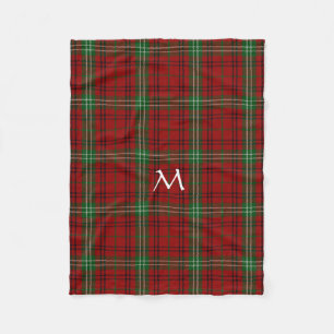Manta Polar Morrison Clan Tartan Plaid Fleece Blanket