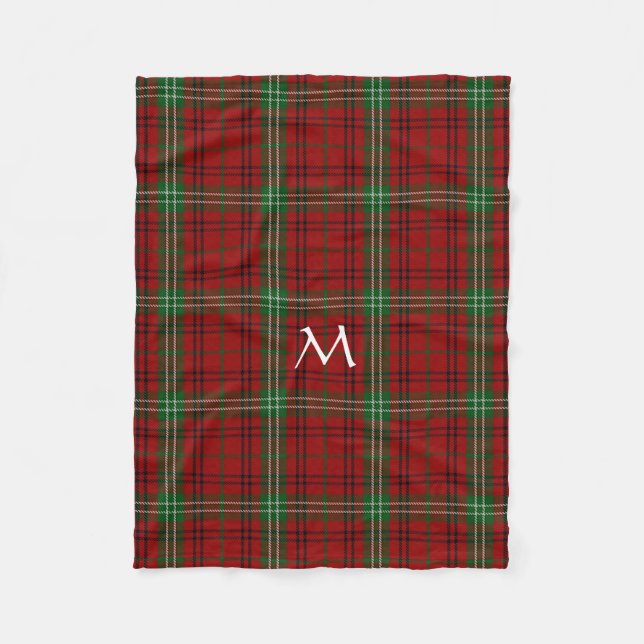 Manta Polar Morrison Clan Tartan Plaid Fleece Blanket (Anverso)