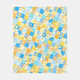 Manta Polar Mosaic beach and ocean inspired summer fleece