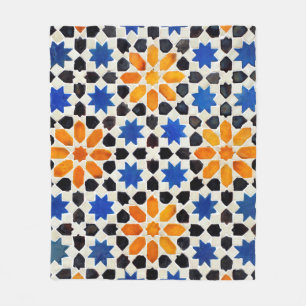 Manta Polar mosaico árabe de azulejos de estilo marroquí, de