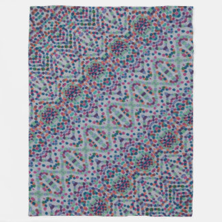Manta Polar Mosaico de felpa con confeti alegre