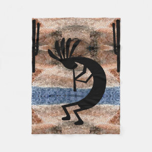 Manta Polar Mosaico del desierto del suroeste de Kokopelli peq